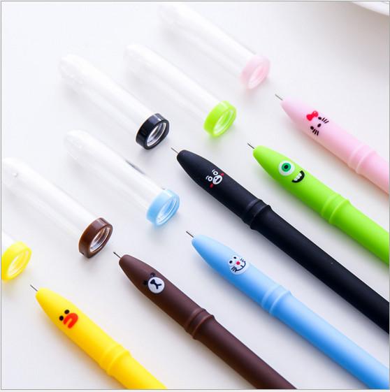 Best selling gel pen free shipping 100pcs\Lot Korean stationery Cute cartoon yellow duck neutral pen 2-90