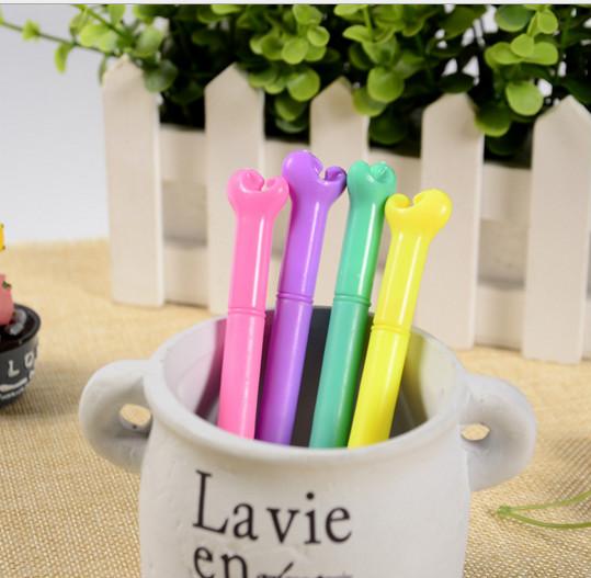 Best selling gel pen free shipping 100pcs\Lot Korean stationery lovely cartoon creative colorful bone neutral pen 0.5mm 2-83