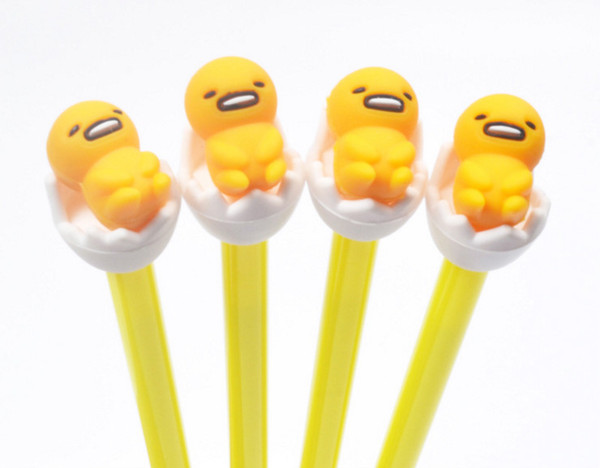 Best selling gel pen free shipping 100pcs\LotNew cartoon cartoon lazy egg neutral pen cute egg yolk penGP2-059