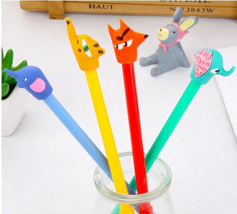 Best selling gel pens wholesale free shipping Cartoon Abstract animal neutral pen Fox elephant soft gel head neutral pen 426