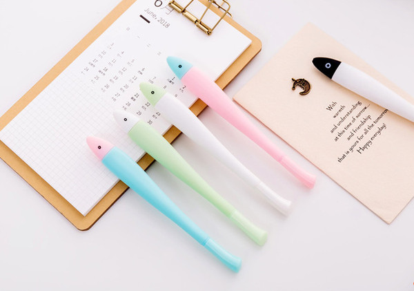 Best selling gel pen Cute cartoon fish neuter cartoon pen student learning stationery students gifts 368