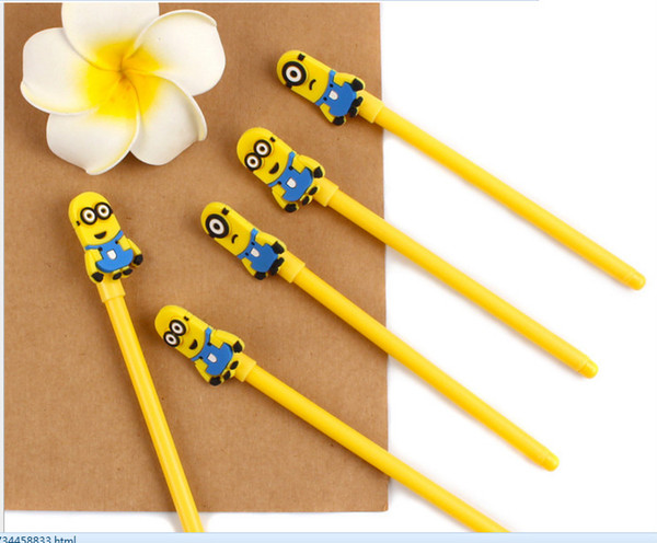 Best selling gel pen wholesale100pcs\Lot free shipping KoreanCreative cartoon Yellowman neutral pen black 0.5mm GP2-09