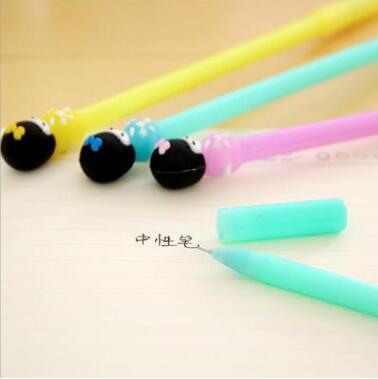 Free Shipping Factory Price Wholesale Cute Jelly Color Kimono Girl's Four Colore 16cm Neutral Pen 0.38mm 180pcs/lot Gel Ink Pen GP199