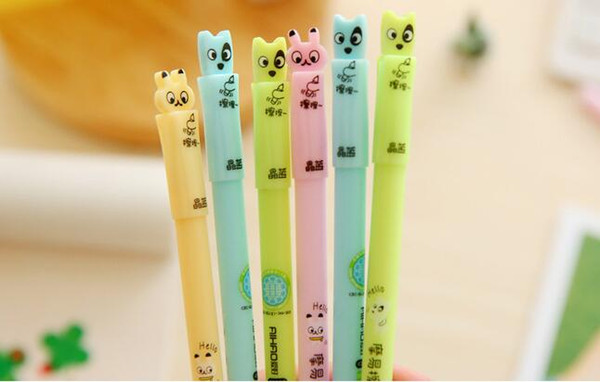 Free Shipping Wholesale Supply Creative Cute Cartoon Moyi Erasable To Wipe A 16cm 0.5mm 120pcs/lot Neutral Gel Ink Pen GP268