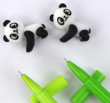 Free Shipping Wholesale Cartoon Panda Plastic 16.5cm 0.5mm 120pcs/lot Neutral Gel Ink Pen Creative Bamboo Fountain Pen 0.5mm GP259