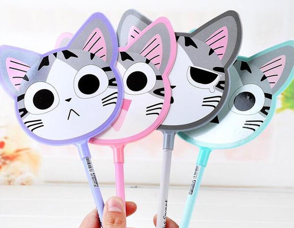 Free Shipping Wholesale Supply Manufacturer Direct Selling Fan Four Colores 240pcs/lot Gel Ink Pen Children Cute Cats GP265