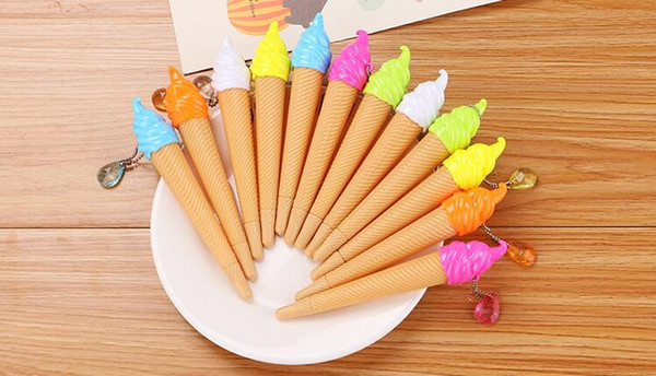 IFree Shipping Wholesale Price Cream 240pcs/lot 0.38mm Neutral Pen Lovely Student Stationery 12.5cm Neutral Pen Gel Ink Pen GP222