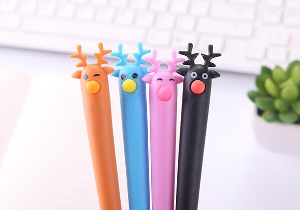 Free Shipping Wholesale Factory Directly Korean Version Of Cute Cartoon Animal Head 0.5mm 155mm Neutral Pen 180pcs/lot Gel Ink Pen GP214