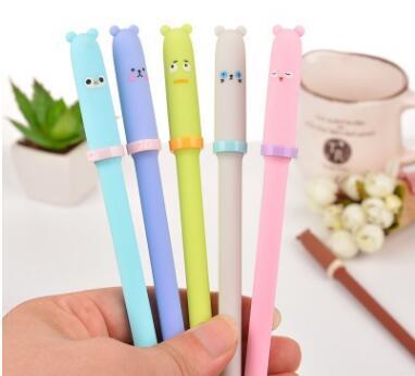 Free Shipping Wholesale Price Creative Animal Xxpression Pen Hat 240pcs/lot 0.38mm Neutral Pen Gel Ink Pen GP182