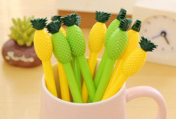 Wholesale Price Factory Directly A Sweet Pineapple Style 240pcs/lot Neutral Pen 0.38mm 15.5cm Gel Ink Pen GP185