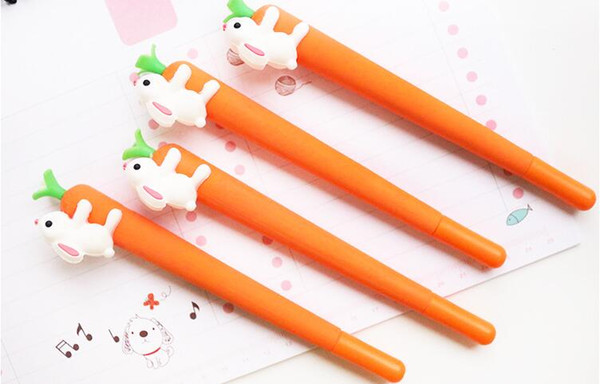 Free Shipping Wholesale Price Discount Carrot Stylus 72pcs/lot Orange Colore Neutral Pen 0.5mm Gel Ink Pen GP177