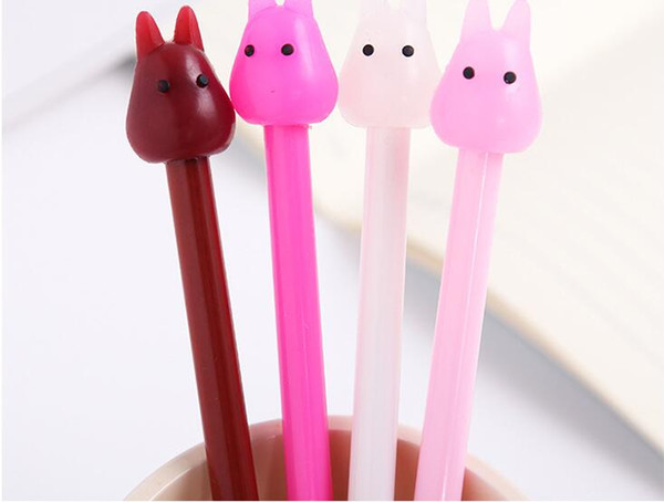 Newest Arrival Wholesale Supply New Jelly Cat Neutral Pen Cute Cartoon 240pcs/lot 16cm Four Colore Gel Ink Pen GP295