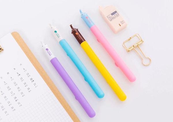 Hotest! Free Shipping Wholesale Supply Creative Stationery Small Elephant 16cm 0.5mm 72pcs/lot Neutral Pen Gel Ink Pen GP308