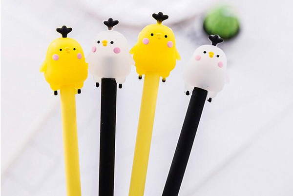 Wholesale Supply Drop Shipping Personality Silicone Jelly Chick 17cm 0.38mm 240pcs/lotNeutral Pen Gel Ink Pen GP310