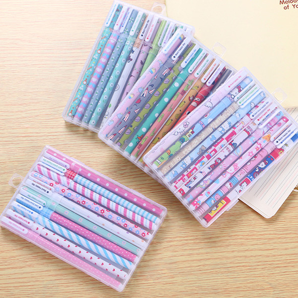 10pcs kawaii flower colorful Chancery gel pen papelaria office school supplies stationary canetas coloridas color pen