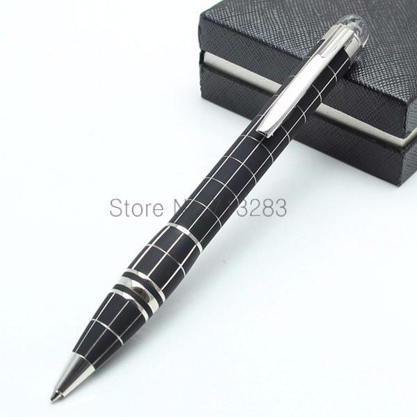 Luxury pen Black barrel roller ball-ballpoint pen diamond on top stationery gift brand pen for writing gift