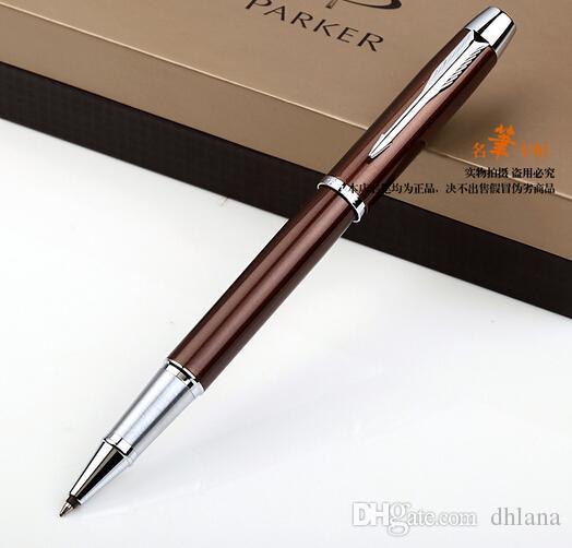 Free Shipping Parker Multi Color Roller Ball Pen Signature Ballpoint Pen Metal Silver School Office Suppliers Stationery Gel Pens of Writing