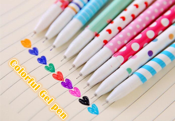 (10Pcs/Set) colorful Flower Gel Pens Set Kawaii School Supplies Office Stationary Photo Album Kawaii Pens Stationery Gel Ink Pen