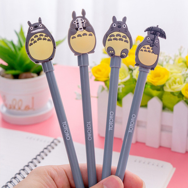 New 0.5mm Cute Kawaii Cartoon Totoro Gel pens Creative Korean Stationery For Kids Children Students Office School Supplies Marerials