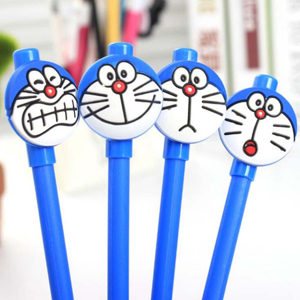 New 20pcs/Lot Creative Gel Pens Stationery Student Supplies Cartoon Cat Gel Pen Pens For Writing Office School Supplies Gift