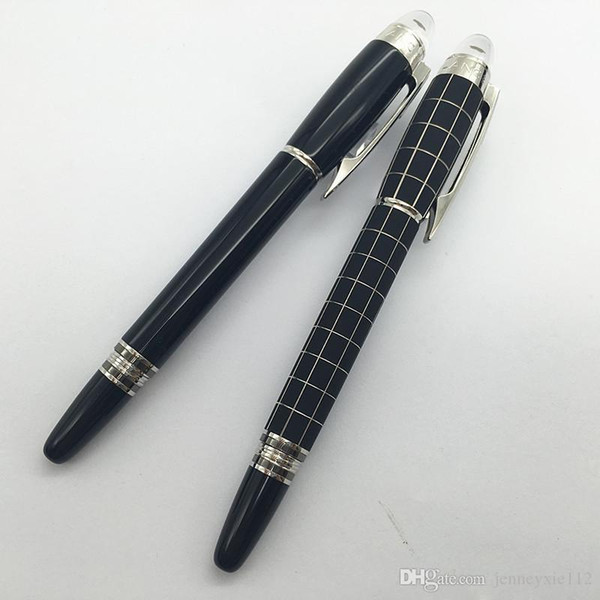 2 Style High Quality Best Design Luxury black resin roller pen for best gift office school supplies with Crystal head