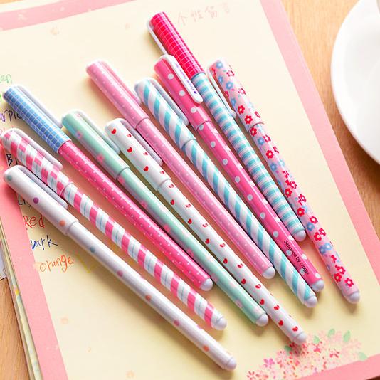 100pcs flower design Kawaii Color Gel Pens set Stationery Cute Caneta Novelty gift Office accessories school supplies r3146