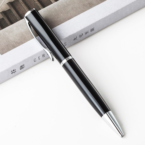 Pen Advertising Gel Pen Black Roller Ball Pen Metal Signature Pens Lubricating Nib Luxury Pens Office Writing Pens