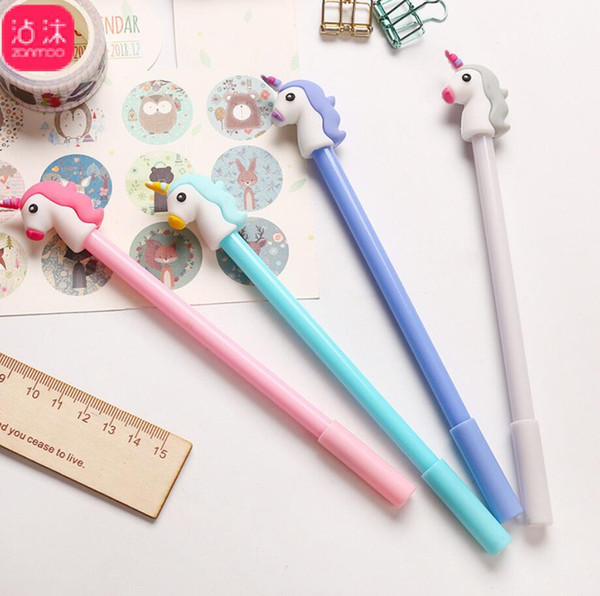 Unicorn Student Writing gel Pen Cartoon School Stationery School Office Supply kawaii Gel Pen Creative Promotional business Gift FFA1144