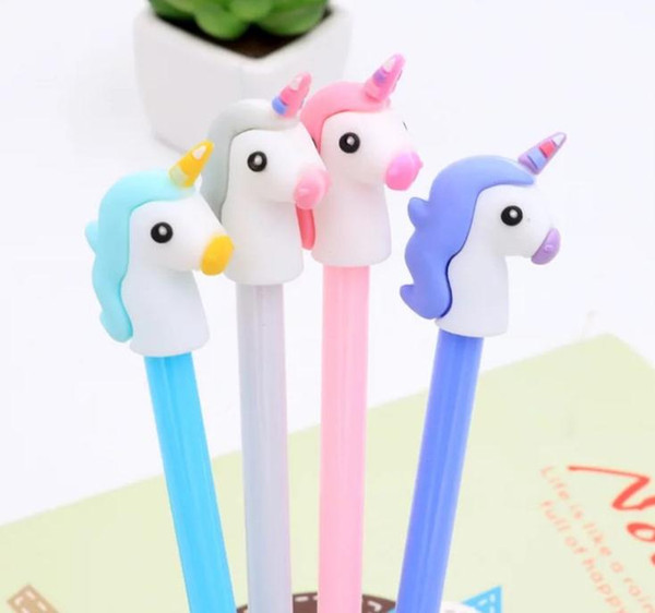 Girl Heart Cartoon Unicorn Student Writing Pen Office Eexamination High Quality Luxury Limited Office Material School Supplies SN1787