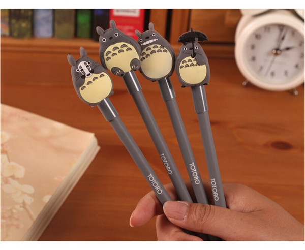 New 0.38mm Kawaii Cartoon Totoro Gel pens Cute Creative Stationery For Kids Children Students Office School Supplies Marerials