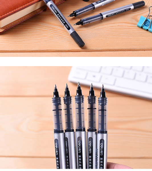 Deli high quality gel pens for writing school office stationery supply ink visible 0.5 mm business sign pens