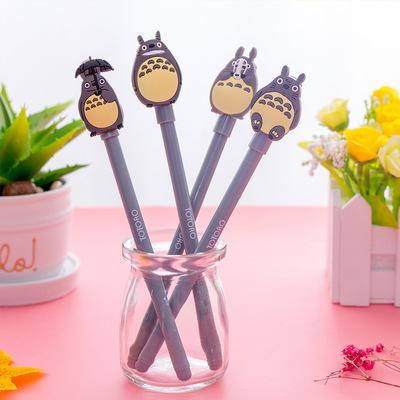 New 0.5mm Cute Kawaii Cartoon Totoro Gel pens Creative Korean Stationery For Kids Children Students Office School Supplies Marerials lin4841