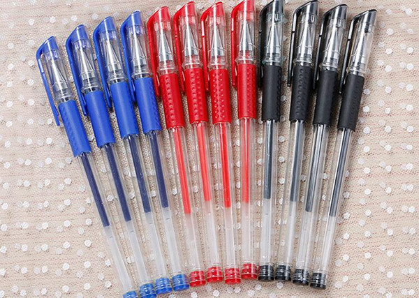 European standard gel pen 0.5mm bullets water pen needle office small European label pen student exam