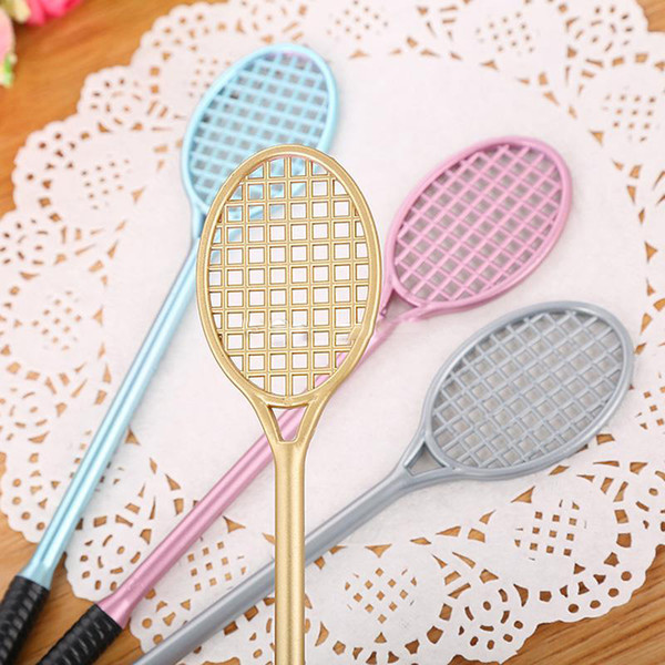 Badminton Racket Shaped Gel Pens Creative Stationery for Office School Supplies