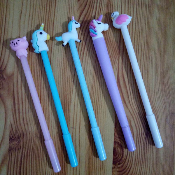 Cartoon neutral pen for 6 style School Stationery Supplies Gel Ink Pen School Stationery Office Suppliers Pen Student Gift Award