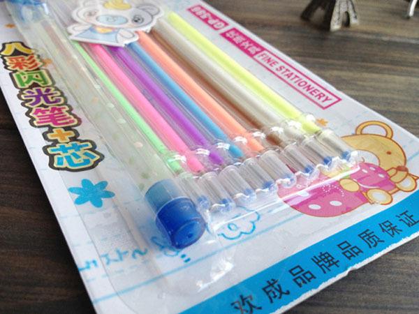 Wholesale-[YYYYAAAA] 8 colors/box Fluorescent pen Highlighter Marker pen Candy Color Office School supplies