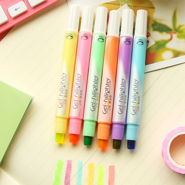 AIHAO 0.5mm 17cm Long Creative Multicolor Gel Ink Pens Promotional Students Gift Stationery School Office Supply 47501