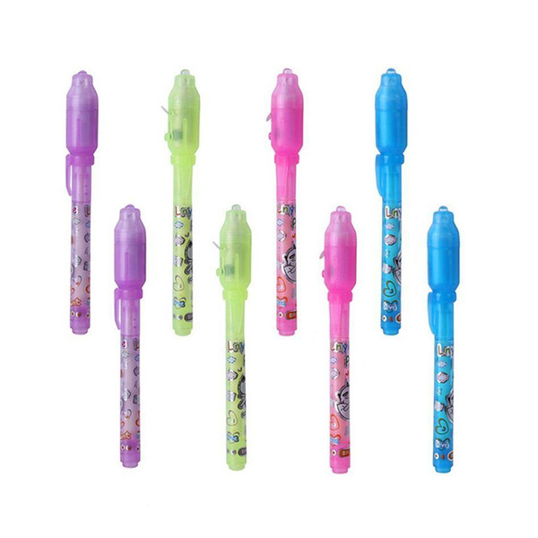 School Office Drawing Magic Highlighters 2 in 1 UV Black Light Combo Creative Stationery Invisible Ink Pen Highlighter