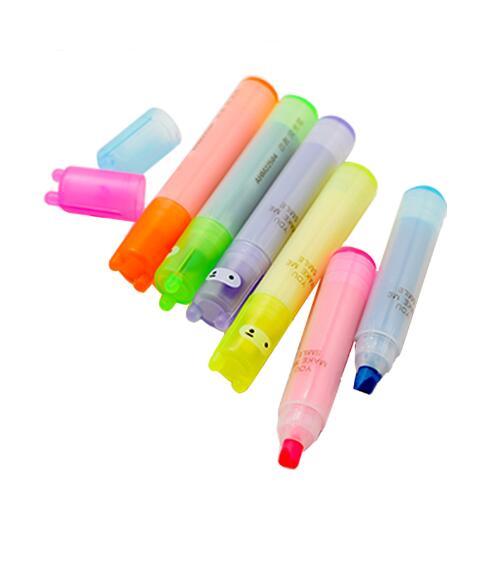 Rabbit Mini Highlighter Pen Marker Pens Kawaii Stationery Material Escolar Papelaria Writing School Supplies free shipping 2018 new