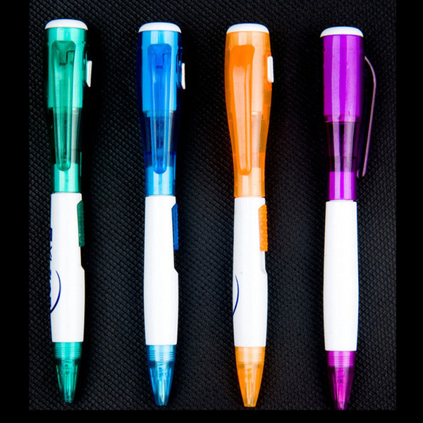 LED lamp flashlight ball point pen luminous novelty stationery gift wholesale gift Award