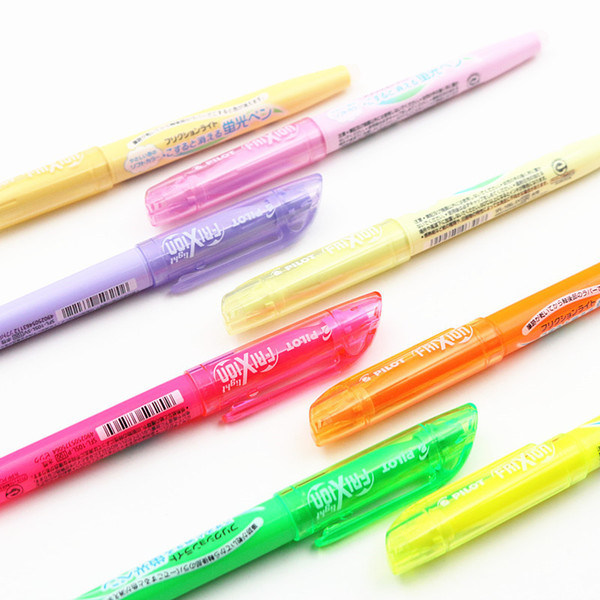 Pilot SFL-10SL FriXion Light Erasable Highlighter fluorescent pen 6 Soft Color Ink Erasable Writing Pen