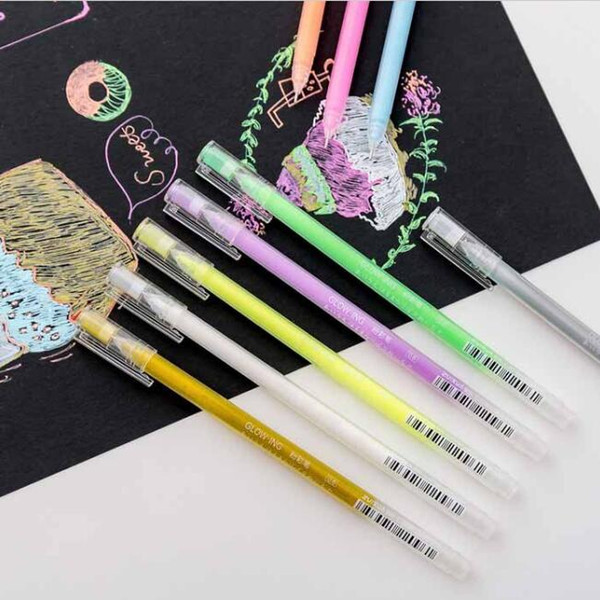 highlighters cute gel ink colorful watercolor paint pens DIY decoration marker pens painting graffiti school stationery supplies