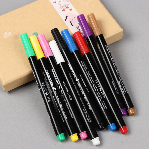 1PC Permanent Marker Pen Fabric Paint Marking Pens Multicolor Sketch Textile Patchwork Crafts Pencil Sewing Accessories