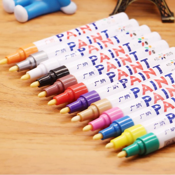 Colorful marker pen red black pink purple orange blue paint pen cheap plastic paint pen