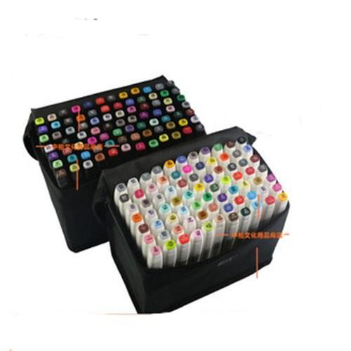 New Portable Marker Pens Set of 168 colors Marker art design Two-headed oily pens with gift bag Office School Supplies Free Ship