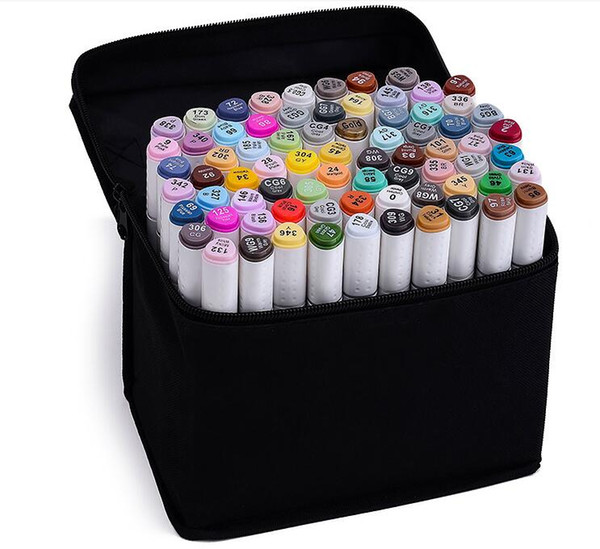 TOUCHSeven Art Marker pen Double Headed Mark Set 218Colors Mark Pen Alcohol Oil Animation Design Paint Sketch Markers