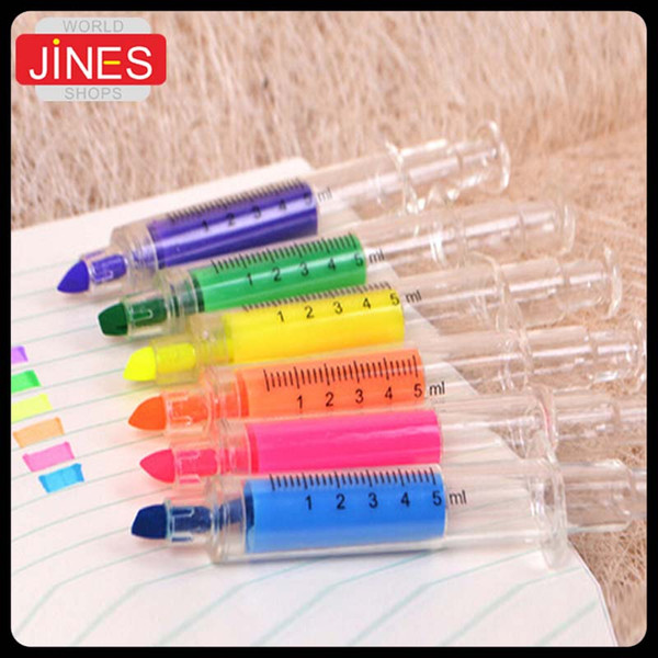 20pcs/lot Cute Novelty Highlighter Marker Pen Stationery Colorful Writing Office School Supplies Free shipping kid toy gift