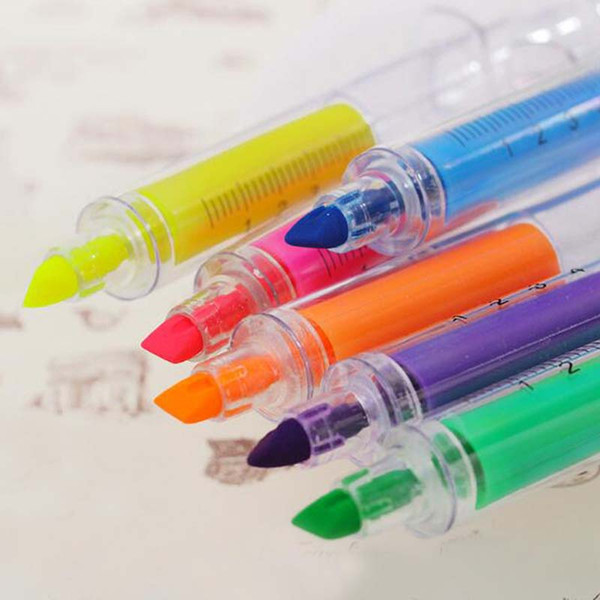 Free Shipping 20pcs/lot Novelty Highlighters Colorful Pen Markers Pen Watercolor Pen Office School Supplies Material Escolar Papelaria