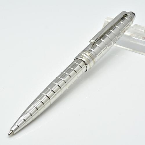 Luxury classic 163 silver grid ballpoint pen with serial number stationery office business MB brand refill write gift pens wholesale price