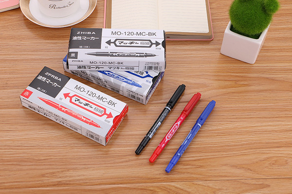 120 oily Markers double-headed marker small double-headed hook pen head pen CD pen stroke V 001